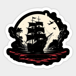 pirate ship Sticker